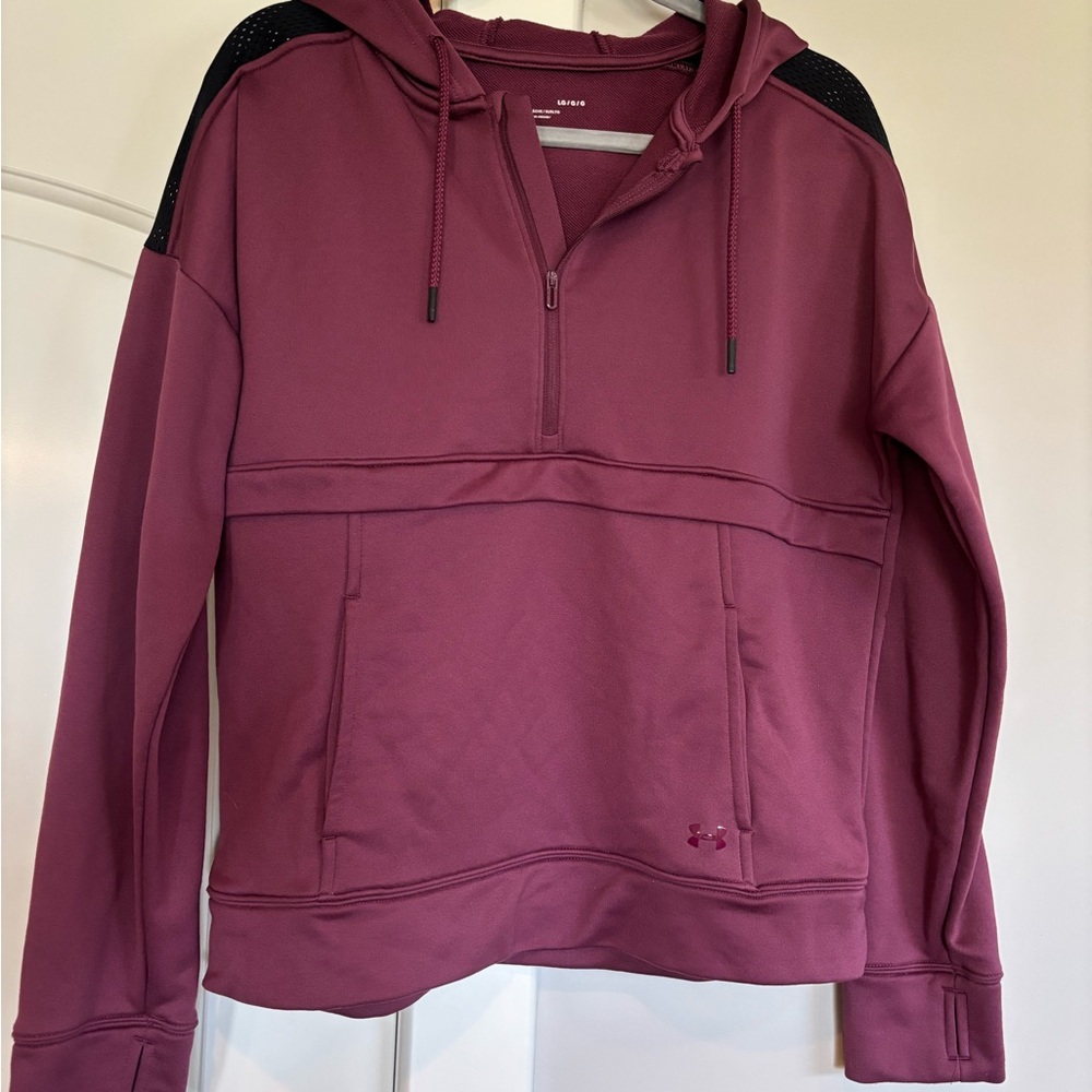 3/$20 Under Armour Burgundy Half-Zip Hoodie
